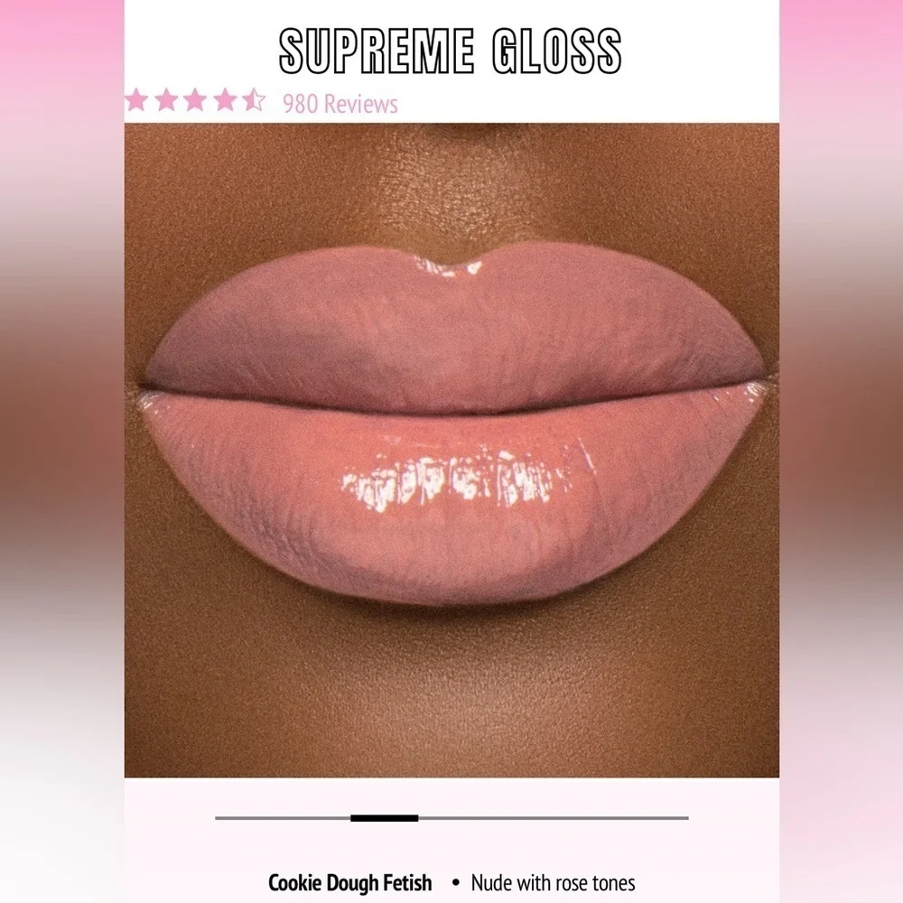 Jeffree Star Supreme Lip Gloss in Cookie Dough Fetish, NEW!